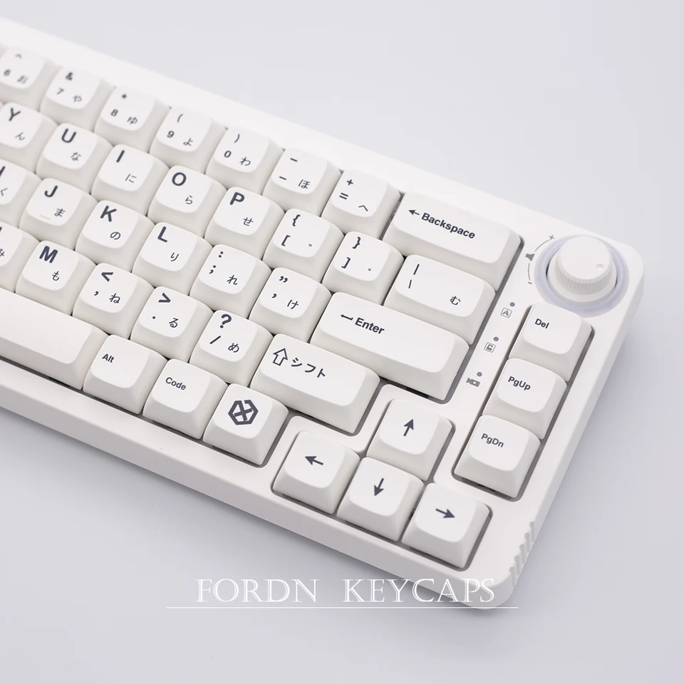 メカニカルキーボード用の白いキーキャップ,125キー,ミニマリストの