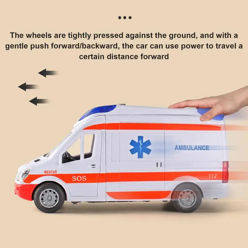 Ambulance Vehicle Toy Play House Toys Car For Kids With Lights And Sound Ambulance Car With Stretcher Ambulance For Kids