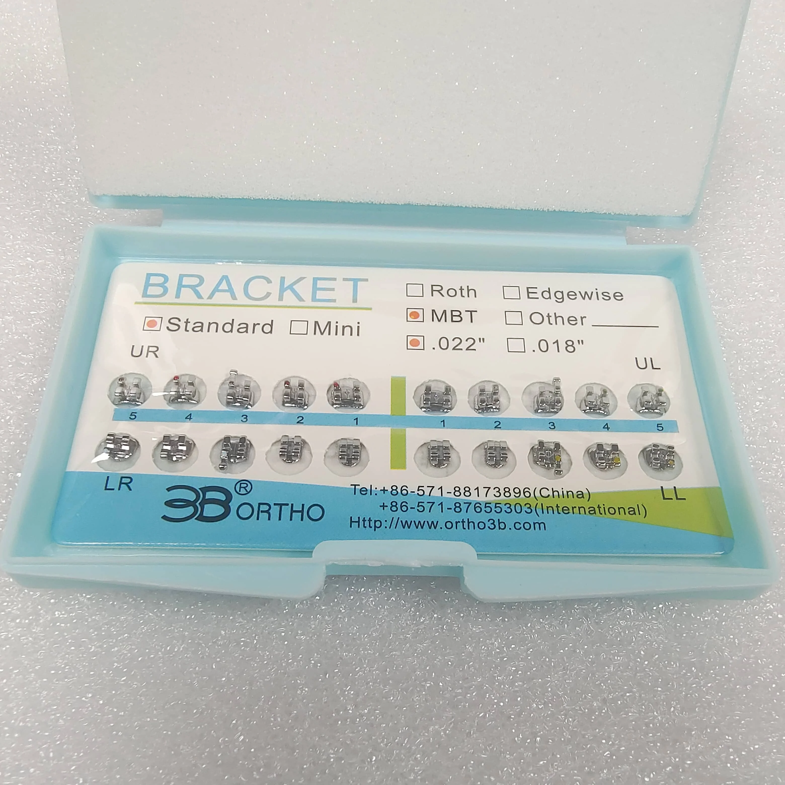 

Ортодонтические брекеты, скользящий кронштейн, стандартный тип 3, крючок 0,022 дюйма, ортодонтический материал для ухода за полостью рта