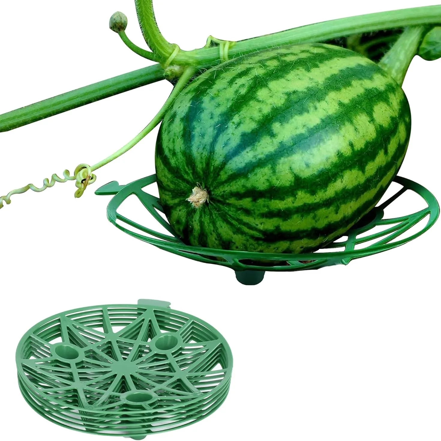 5 Pack Plant Melon Supports Cages Cradles Trellis for Watermelon, Cantaloupe, Pumpkins, Strawberries, Avoid Ground Rot Reusable