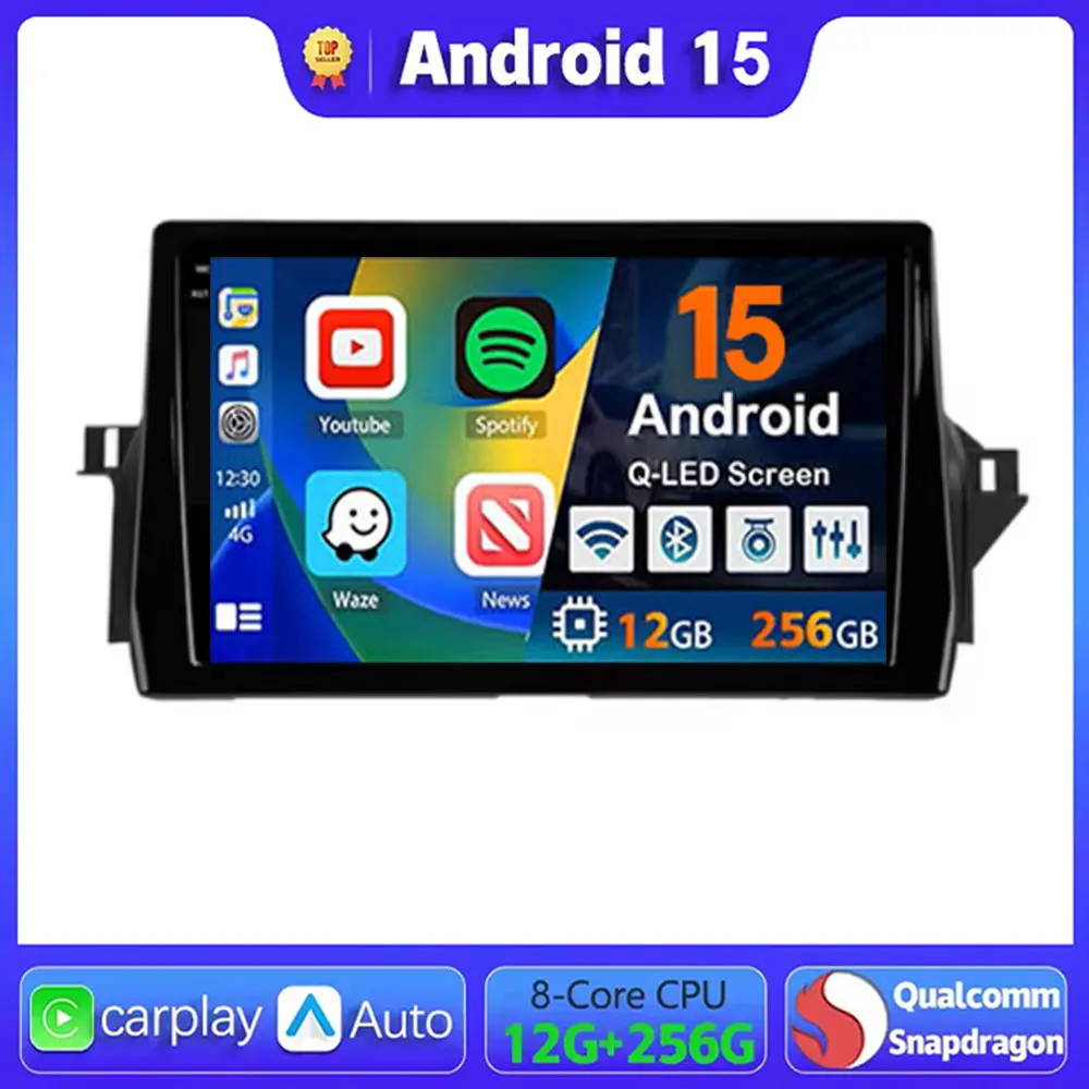 

Android15 Car Radio For Toyota Camry 8 XV70 2020 2021 Multimedia Player Stereo GPS WIFI+4G wireless Carplay Auto video Head Unit