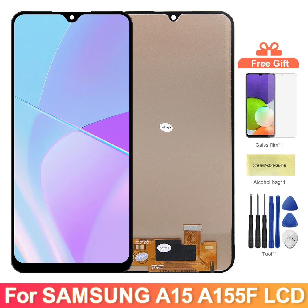 TFT para Samsung Galaxy A15 A155F pantalla táctil Lcd con marco para Samsung Galaxy A15 5G A156B pantalla de repuesto