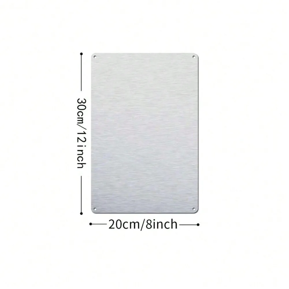 علامة تحذير معدنية بدون ممارسة الجري - تصميم بدون تحذير من تكلفة الذخيرة، قطعة واحدة من ديكور خارجي متين، تنبيه سلامة الممتلكات الجريئة