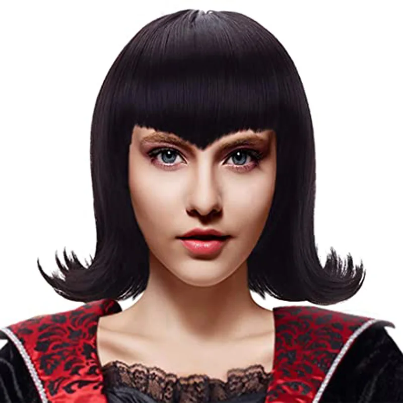 Vampire Mavis Dracula Cosplay Wig Anime Role Play Heat Resistant Hair Wigs for Party Costume Halloween Wigs + Wig Cap