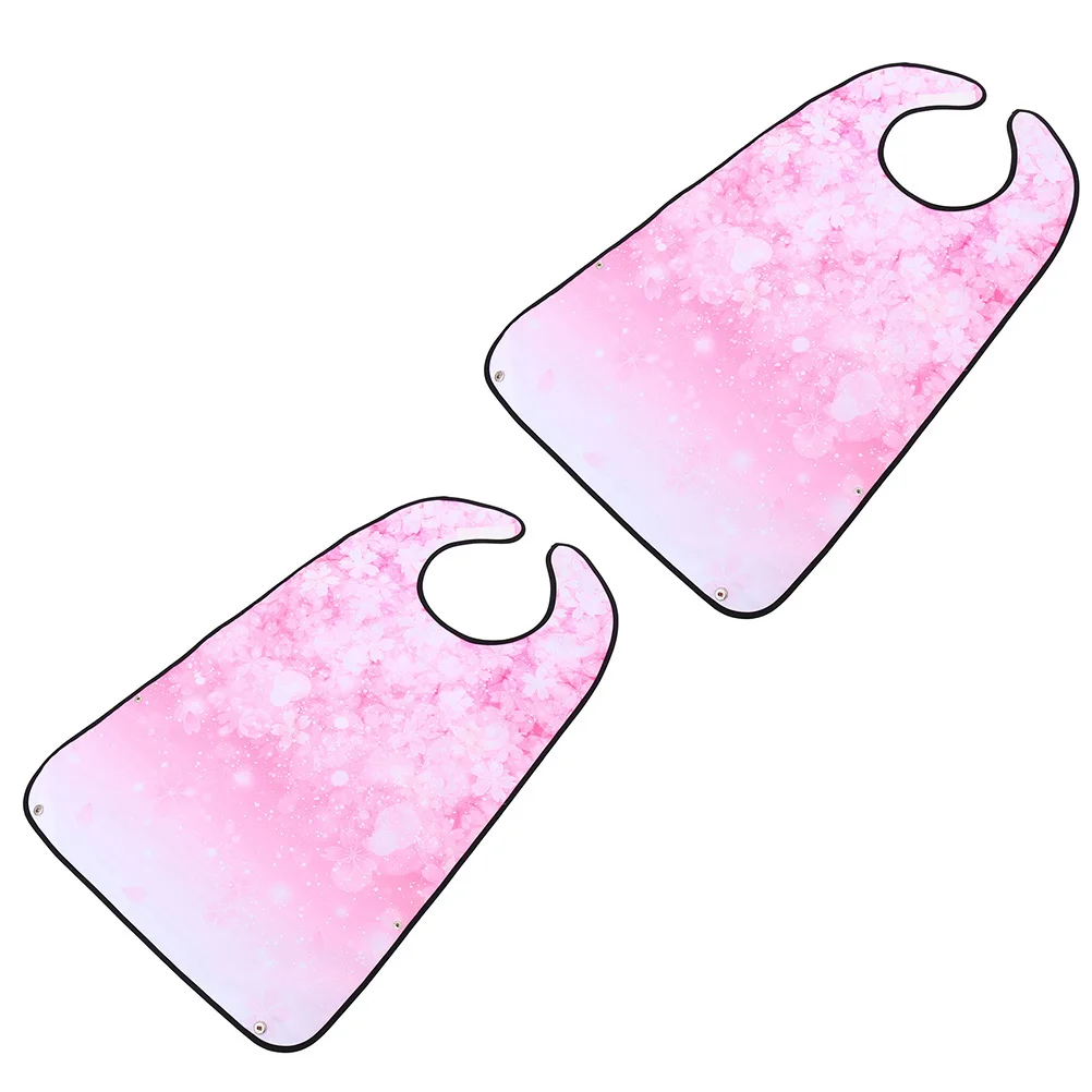 

2Pcs Waterproof Elderly Bibs Adult Eating Protective Clothing Protectors for Men Women Reusable Breathable Skin-Friendly Drool