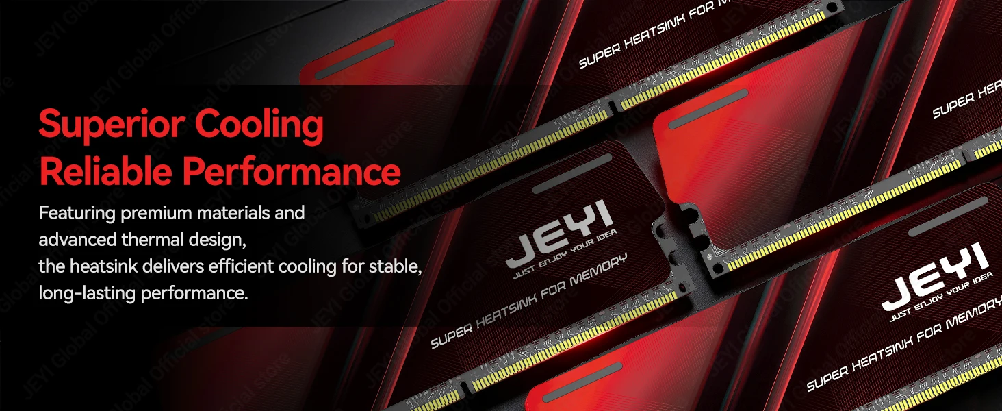 JEYI DDR5 DDR4 RAM-Kühlkörper Speicherkühler Radiator Universal DDR2 DDR3 DDR4 DDR5 Speicherkühlung für PC-Gehäuse Computer – Detail 8
