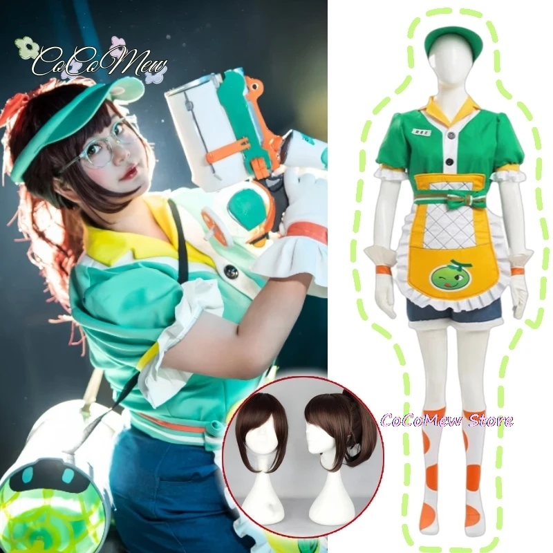 Game Overwatch Mei Cosplay Costumes Shoes Meiling Zhou Honeydew Clothes Halloween Carnival Outfit For Women Girls