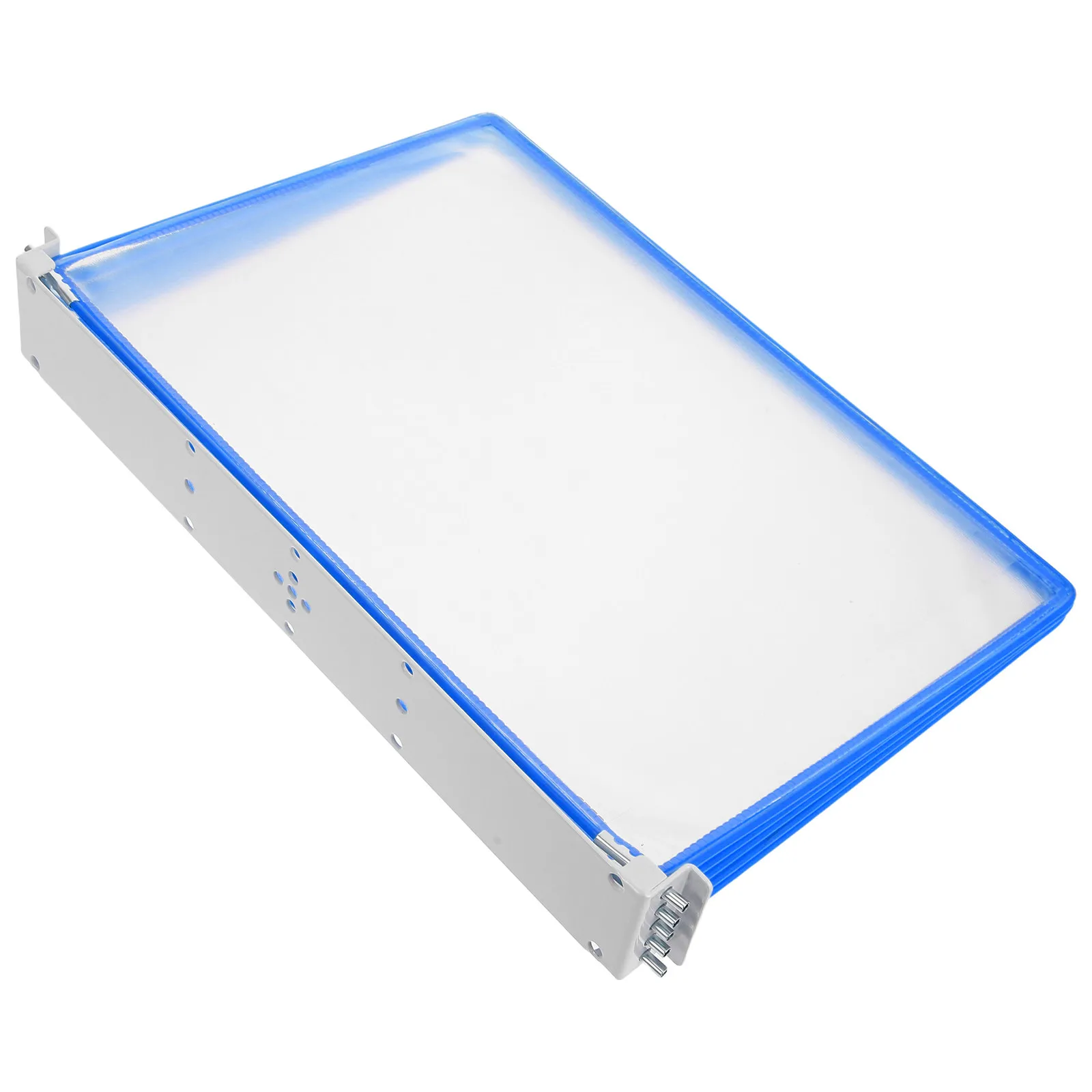 Clear Wall File Holder Hanging Organizer 5 Page Flip Design A4 Document Display Rack Office Space Saving Wall File Rack