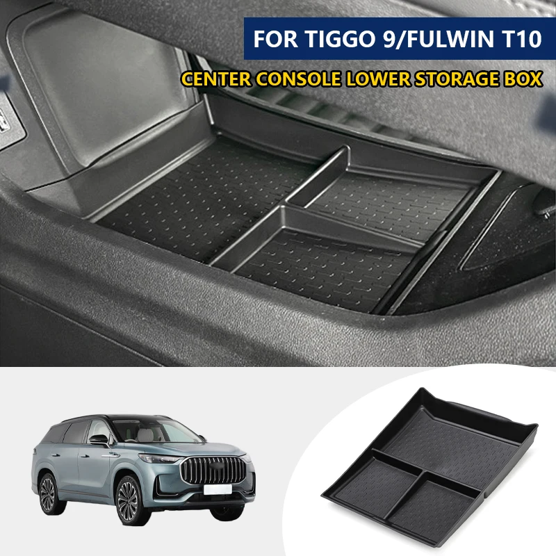 For Chery Tiggo 9 2023 2024 Chery Fengyun T10 Car Central Console Lower Storage Tray Armrest Storage Box