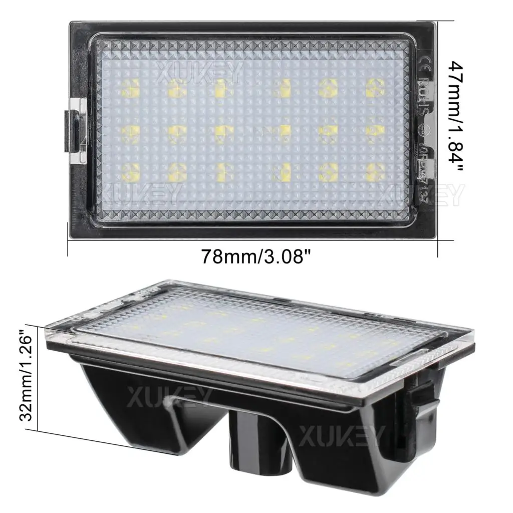 Canbus Error Free LED Number License Plate Light Lamps For Range Rover Sport L320 Freelander 2 L359 Discovery 3 4 L319 XFC500040