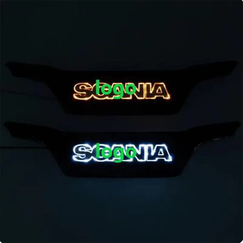

1:14 масштаб светодиодной подсветки логотипа для радиоуправляемого самосвала Tamiya для SCANIA 770S 56368 56371, автомобильные аксессуары