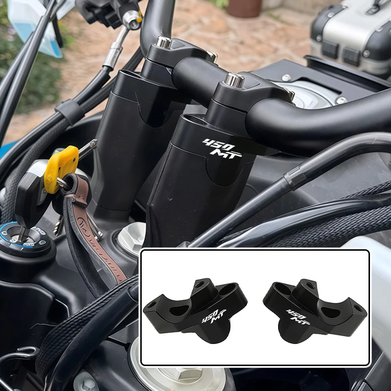 

For CFMOTO 450MT Handlebar Risers Up Motorcycle Accessories Clamp Mount Handle Bar Riser Move Back Parts 450 MT MT450 2024 2025-