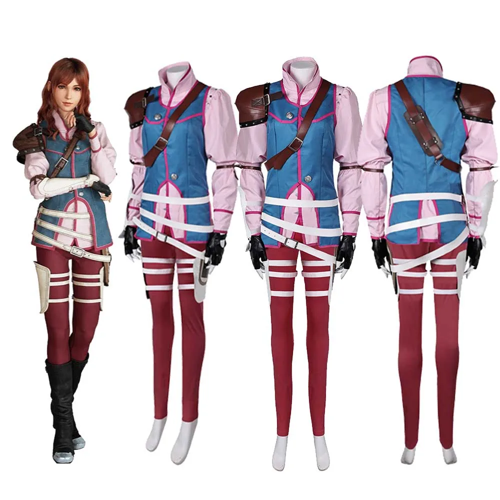 Cissnei Cosplay Kostuum Volwassen Vrouwen Outfit Spel Finale Cos Fantasy Shirt Broek Vest Handschoenen Halloween Carnaval Feestpak