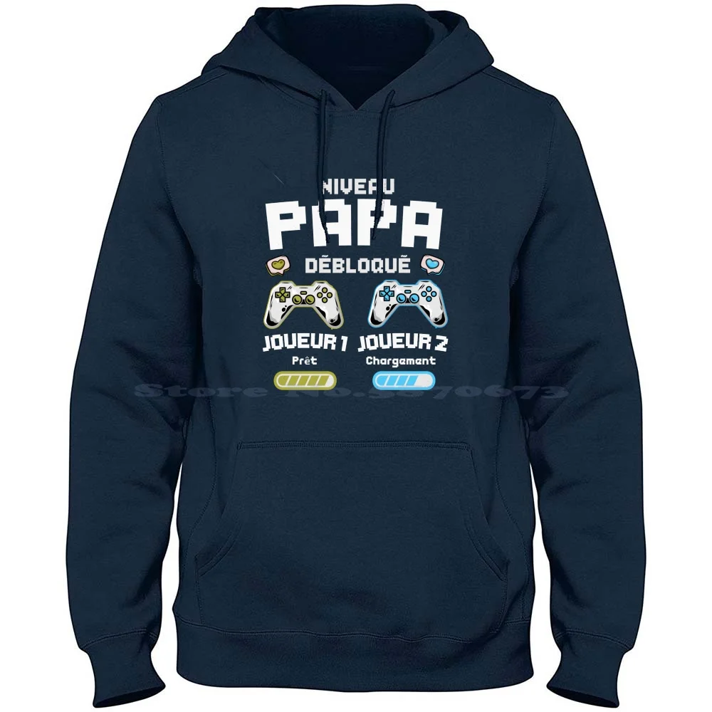 Papa Débloqué Annonce Grossesse Futur Père Cadeau 100% Cotton Hoodie T Shirt Futur Papa Annonce De Grossesse Bientot Papa