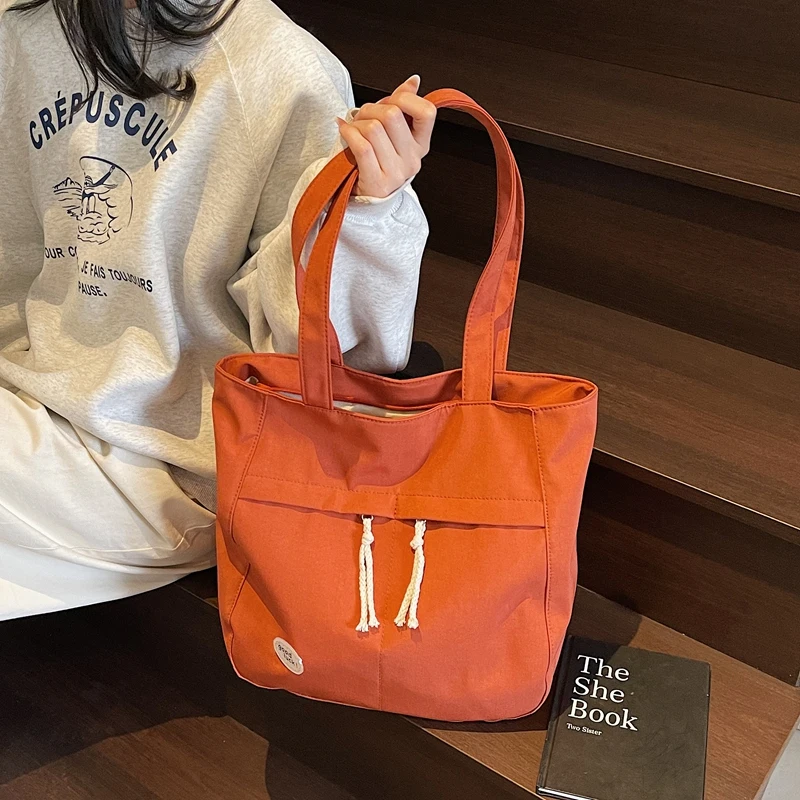 

Модная женская парусиновая сумка большой емкости, легкая повседневная сумка-тоут, кошелек через плечо для ежедневного использования, путешествий, покупок