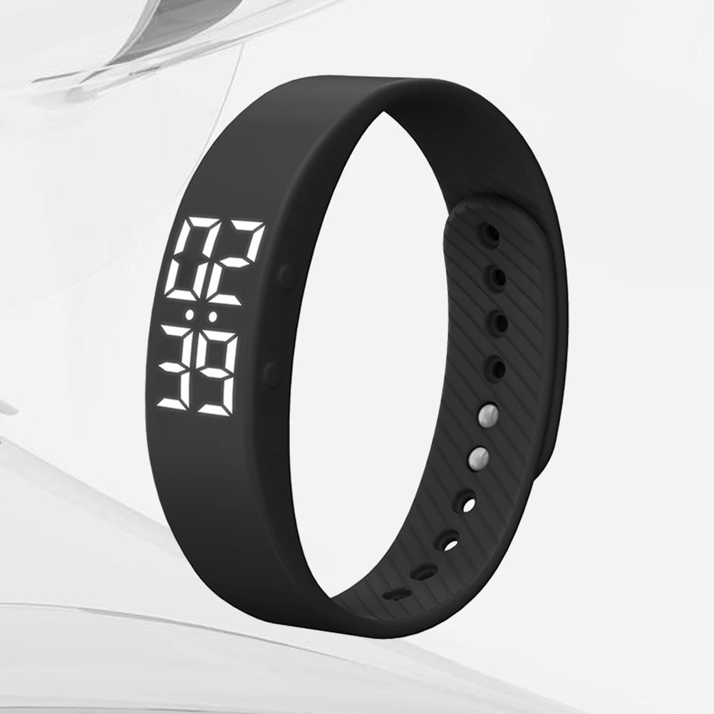 Smart Wristband Watch Lightweight Led Screen Fitness Sleep Monitor Waterproof Activity 3D Sensor Long