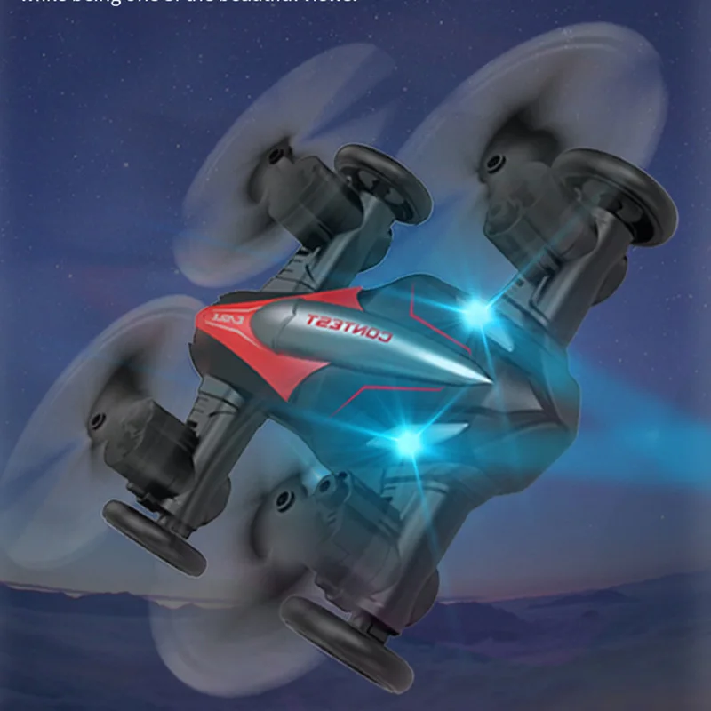 New 2.4G D85 Mini RC Land And Air Drone Flying Stunt Car 2-in-1 Dual Mode Racing 3D Flip Professional Quadcopter Drones Toys Boy