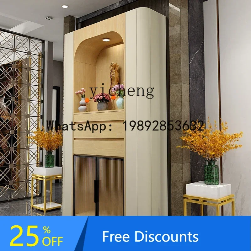 

A1 Buddhist niche stand cabinet serving table incense case household modern Buddhist platform God of Wealth display cabinet