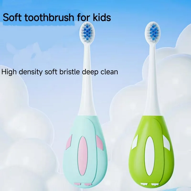 

LEYUYO Children's Small Head Toothbrush Premium Soft Bristle 3-6 Years Old Toothbrush Manual Tongue Scraper Tongue Brush