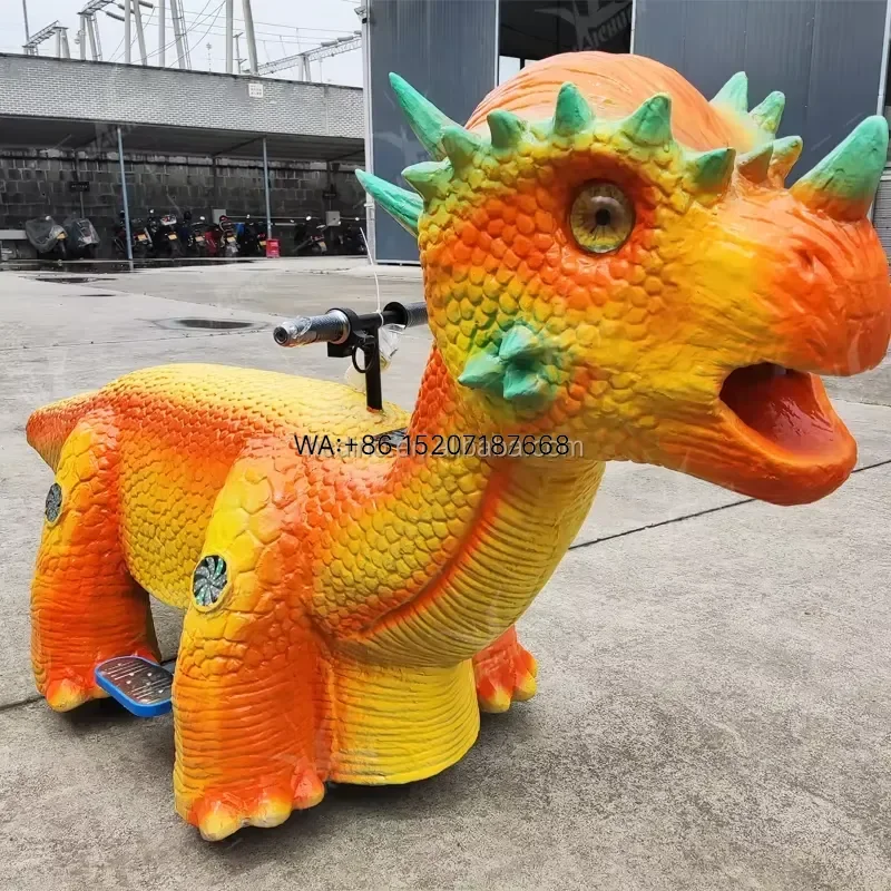 Wmwmnu Interactive Dinosaur Ride for Children Amusement Theme Park Shopping Mall Daycare Nursery Equipment