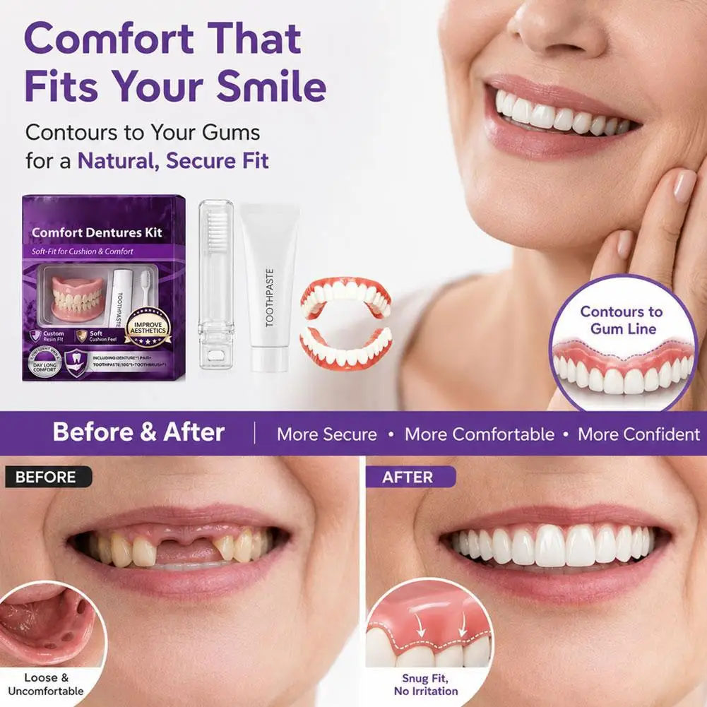 New All-Inclusive Dental Stickers Upper & Lower Teeth Braces Decoration for Stage Decor Home Party Supplies