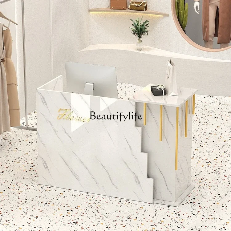 

ld14 Cashier Counter Store Small Clothing Store Simple Barber Shop Front Desk Reception