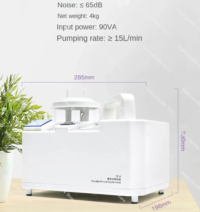 Portable Absorb Electric Aspirator Pump Vacuum Devices Medical Phlegm Suction Unit Machine Hospital Surgical