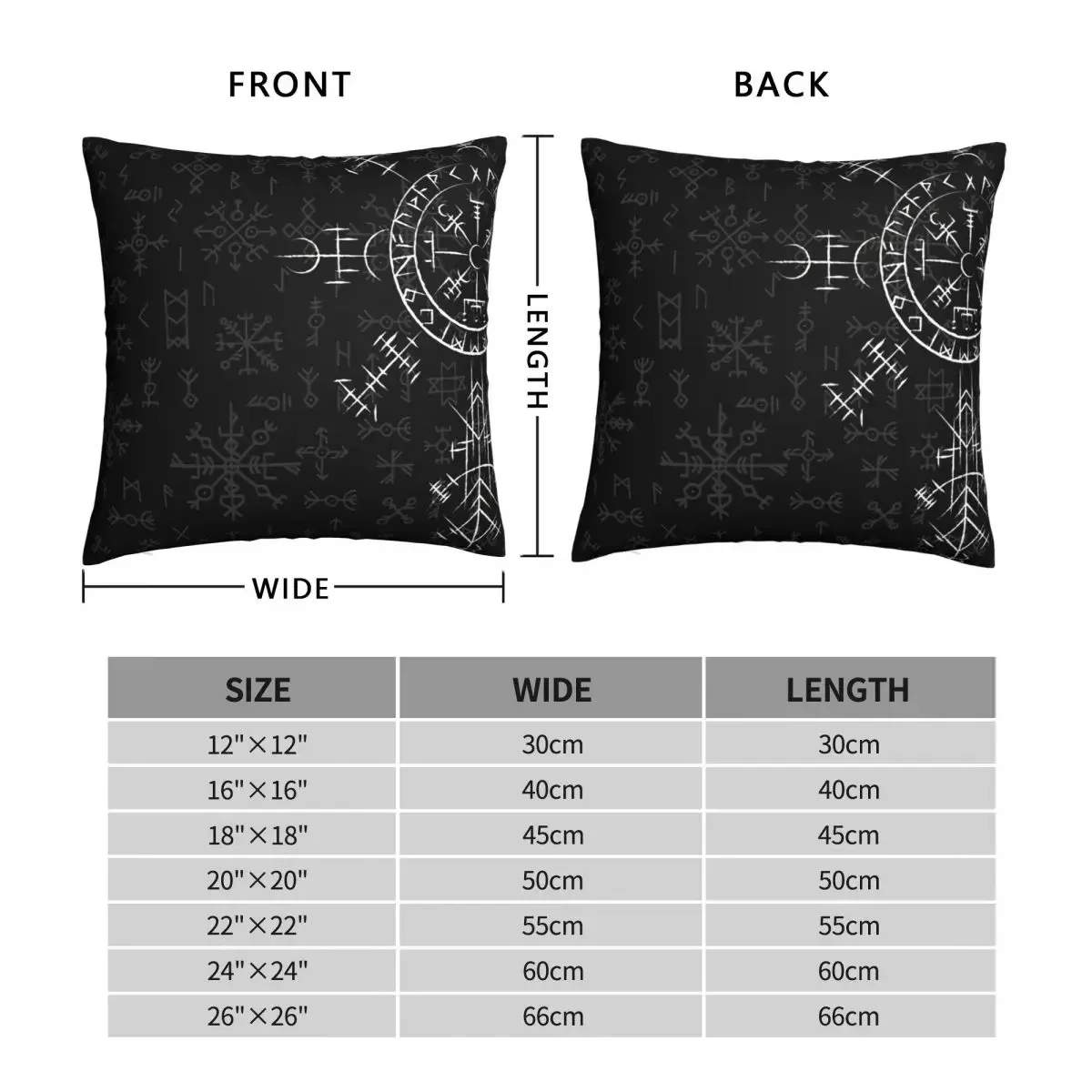 Celtic Lucky Charm kompas symbole celtycki Vegvisir poszewka na poduszkę Viking norweski poduszka na plecak na sofę Coussin pokrowce dekoracyjne — zdjęcie 4