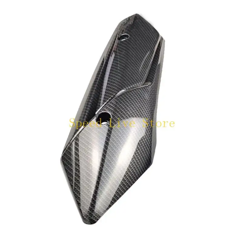 

547C Motorcycle Carbon Fibers Exhaust Heat Shield Protectors Guards Cover Replacement