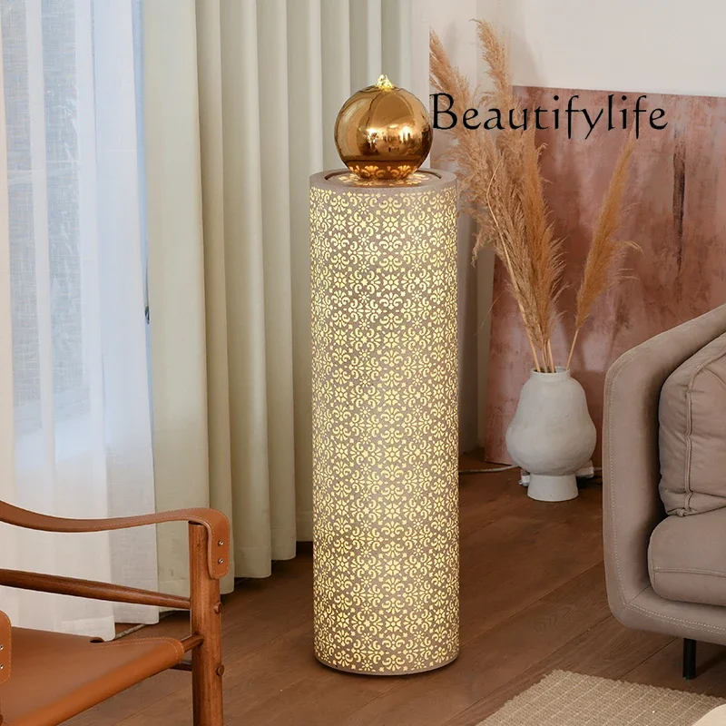 HH Modern simple flowing water ornament circulating water ball living room home floor fountain high-end