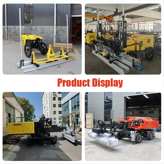 Alta qualità. Schermato automatico in calcestruzzo. Macchina per livellare la costruzione stradale