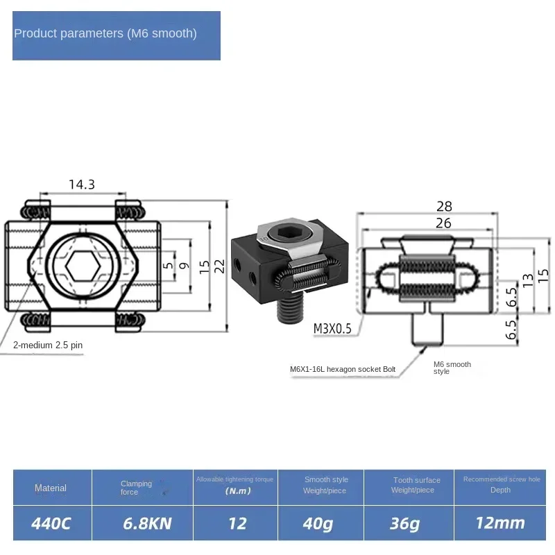 M6 M8 M10 M12 OK VISE CNC Multi-station Product Batchverwerking MINI OK Bankschroef Kleine klem Precisie modulaire bankschroef voor CNC-machine