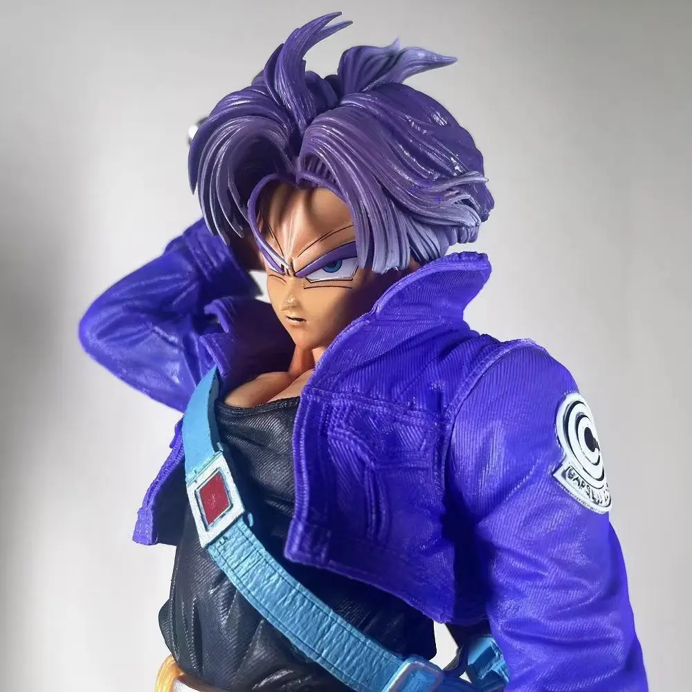 

44 см Dragon Ball: Trunks Super Saiyan (Premium Edition) - Скульптурная модель с двойной головкой, коллекция статуй, настольная игрушка, аниме-фигурка, подарок