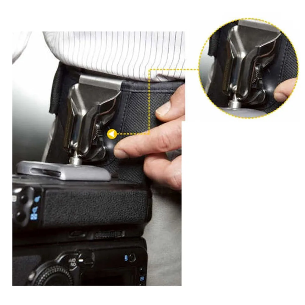 Buckle Hanger for Camera Zine-alloy Waist Belt Strap Mount Holder Double Buckle Hanger Holster
