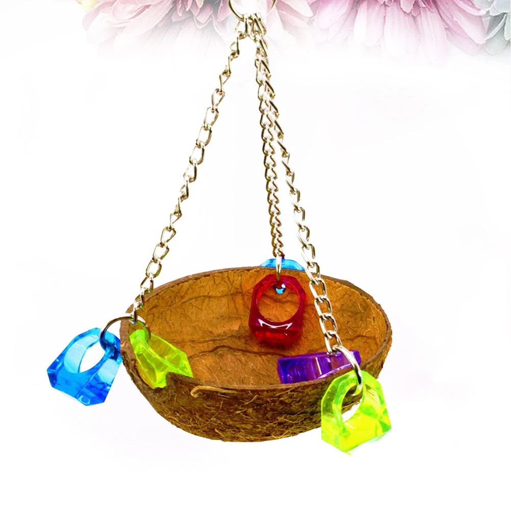 

Coconut Shell Bird Nest Parrots Sleeping Bed Birds for Cage Hanging House The Bird's