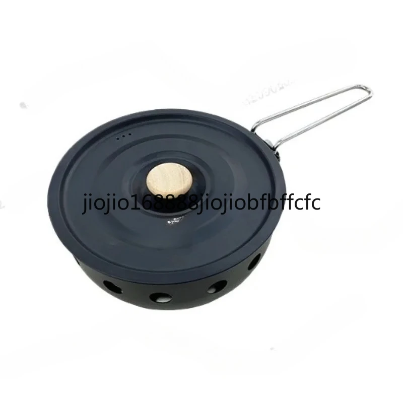 Suitable For   Camping Gas Stove with Non-stick Pan Windproof Portable Camping Picnic Gas Stove for Outdoor Hiking Cooking