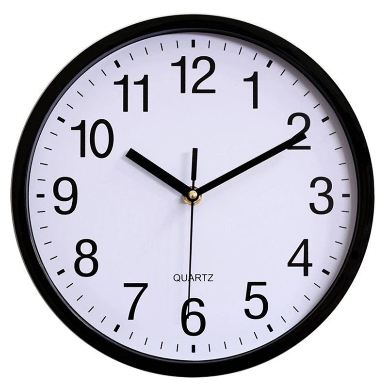Wall Clocks1 Packs Non-Ticking Silent Wall Clocks 10 Inch Classic Quartz Decor Clock Easy to Read for Room/Home/Kitchen/Bedroom