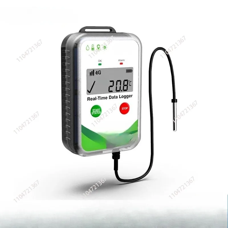 For Temperature Transmitter Display GPS Thermometer 4G-60 Real-time Temperature Positioning Recorder