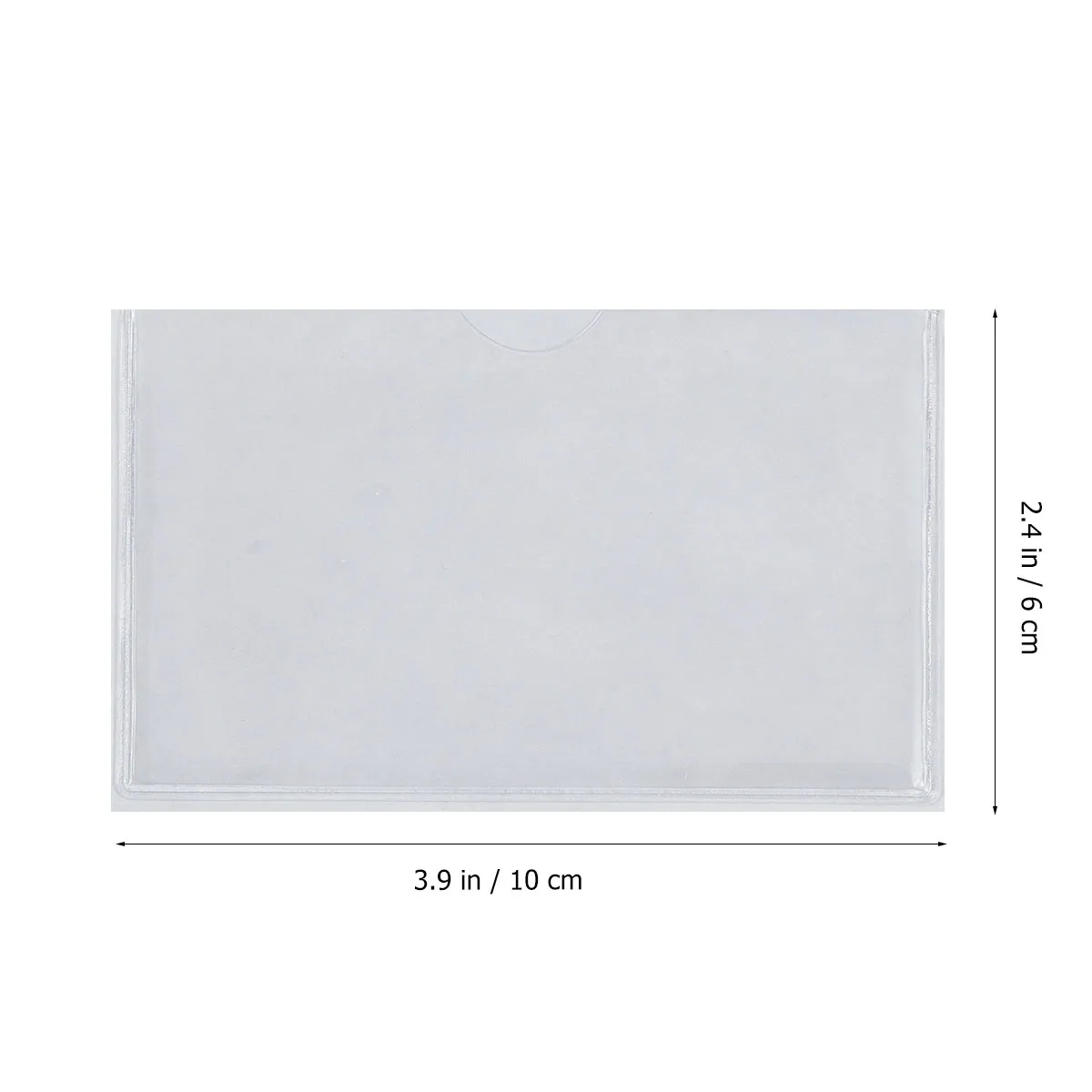 32Pcs Transparent Plastic Self Adhesive Card Sleeves for Logistics Shipping Documents Invoice Packing List