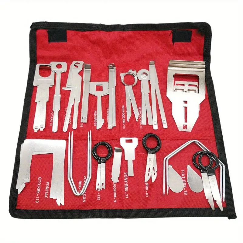 38Pcs Car Audio Release Keys Extractor Car CD Player Disassembly Tools Metal Auto Radio Repair Removal Tool