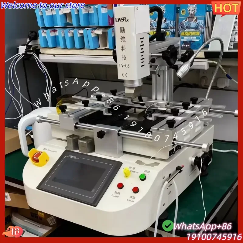 2026Hot LV-06 BGA Rework Station 3-temperature Zone Independent Heating BGA Chip Desoldering Rework PCB Repair Laptop