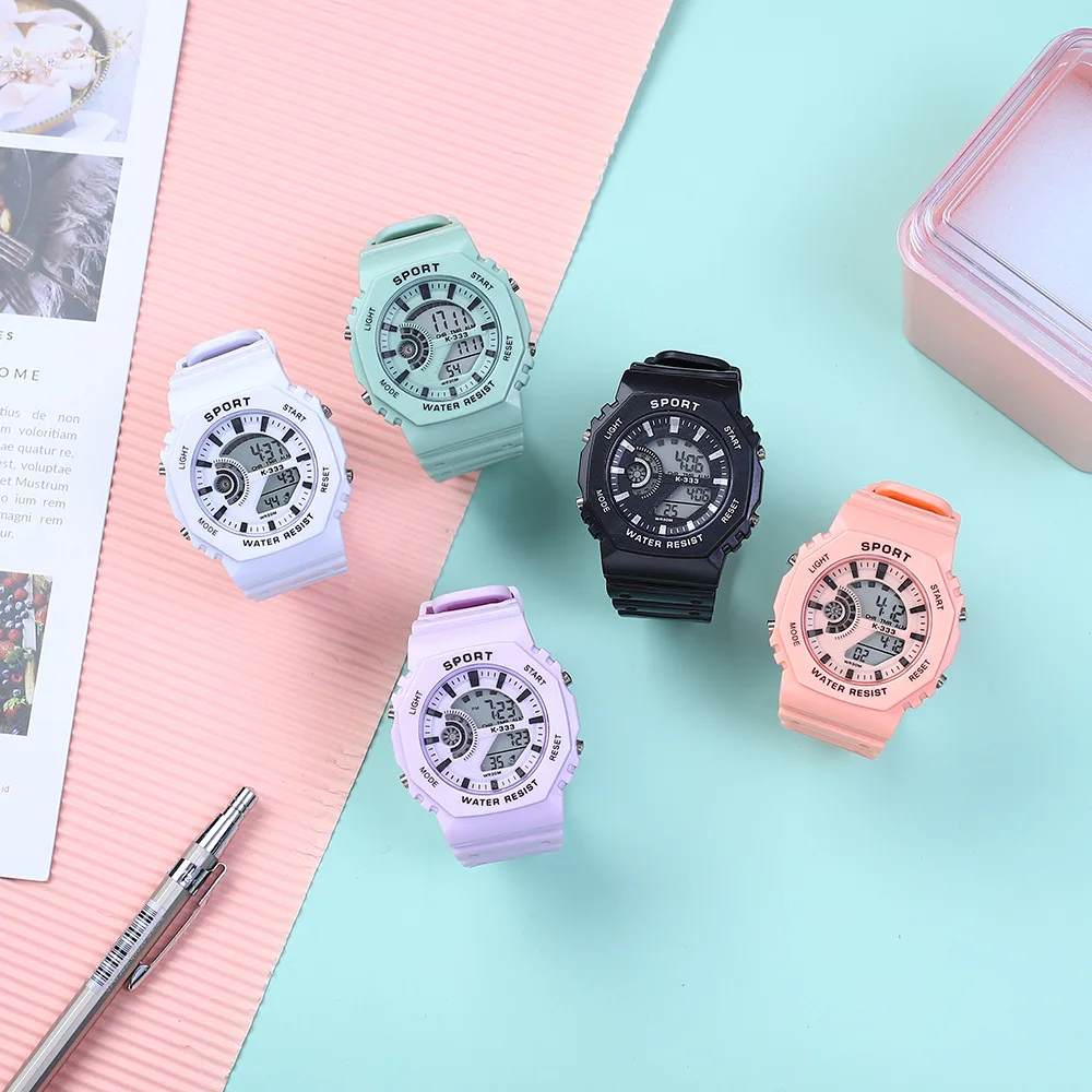 

Спортивные детские часы, модные цифровые часы, студенческие спортивные часы, светящиеся многофункциональные электронные часы для детей, подарок