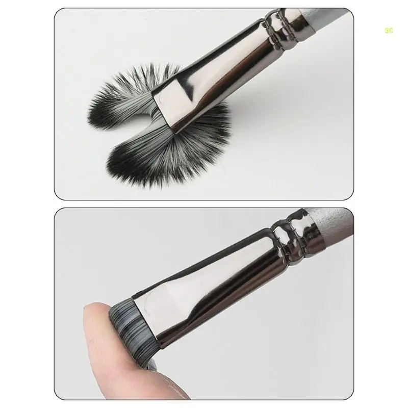 6 ชิ้น Paintbrush ศิลปินแปรงทาสีสำหรับอะคริลิคสีน้ำ Gouache ภาพวาด Dropship