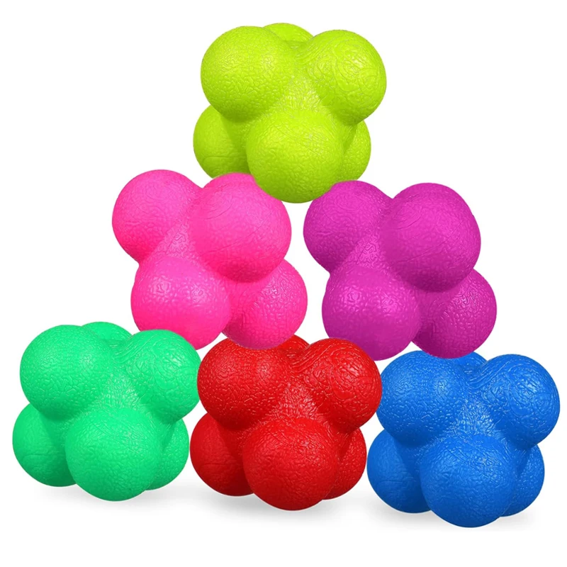 5PCS Sports Reaction Ball Agility Reflex Speed Training Hand Eye Coordination Stress Relief Fidget Sensory Toys For Kids Adults