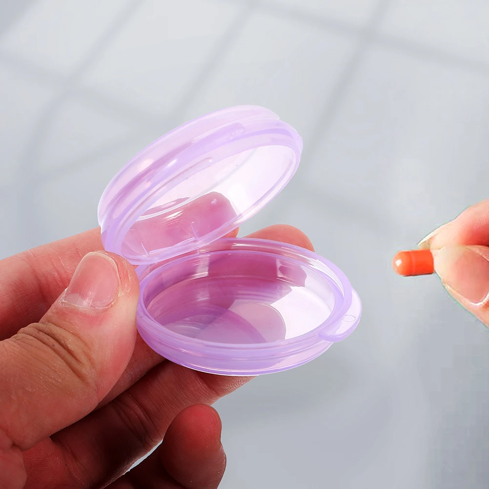 

3 Pcs Pill Box Small Organizer Holder Plastic Containers Mini Sorter Seal Daily