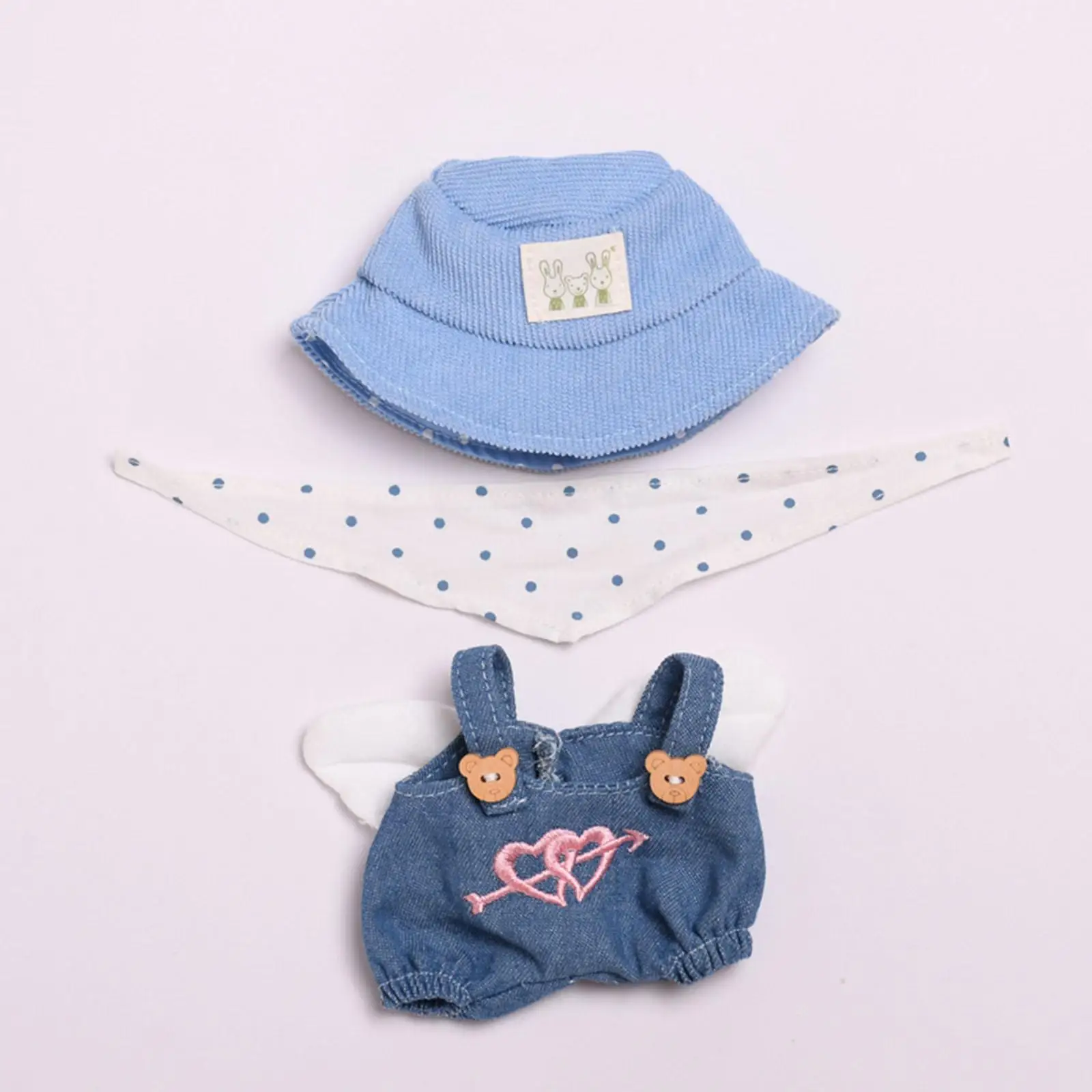 

Plush Doll Playsuit Costumes Educational DIY Accessories Flexibility Decoration Dress up Girl Doll Pants for 5.91inch Doll