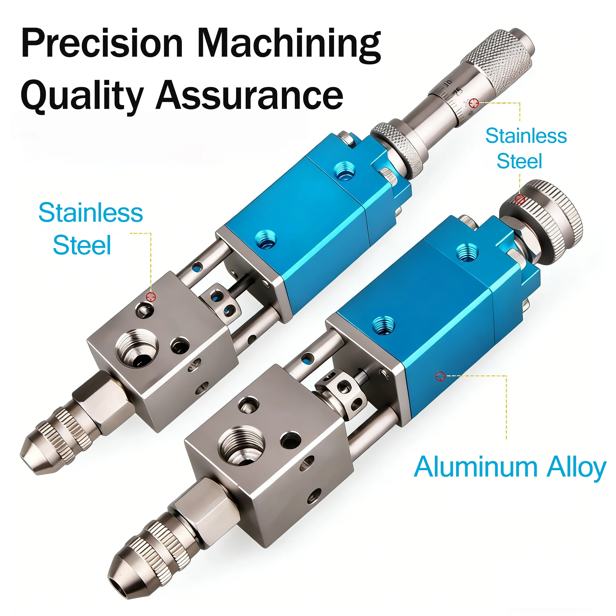 Thimble Type Dispensing Valve UV Glue Precision Pneumatic Dispensing Tool Used for Industrial Dispensing, Adhesive Distribution