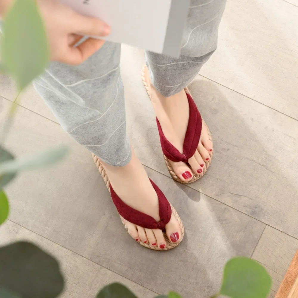 Fashion Soft-soled Anime Cosplay Clogs Non-Slip Shoes Flip Flops Sandals Flat Japanese Style Slippers Anime Expo