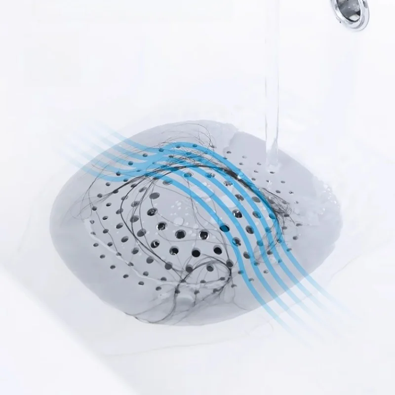 Multi-Purpose Sink Strainer, Anti-Clogging Drain Cover with Odor-Proof Design for Kitchen & Bathroom Durable Plastic Mesh Filter