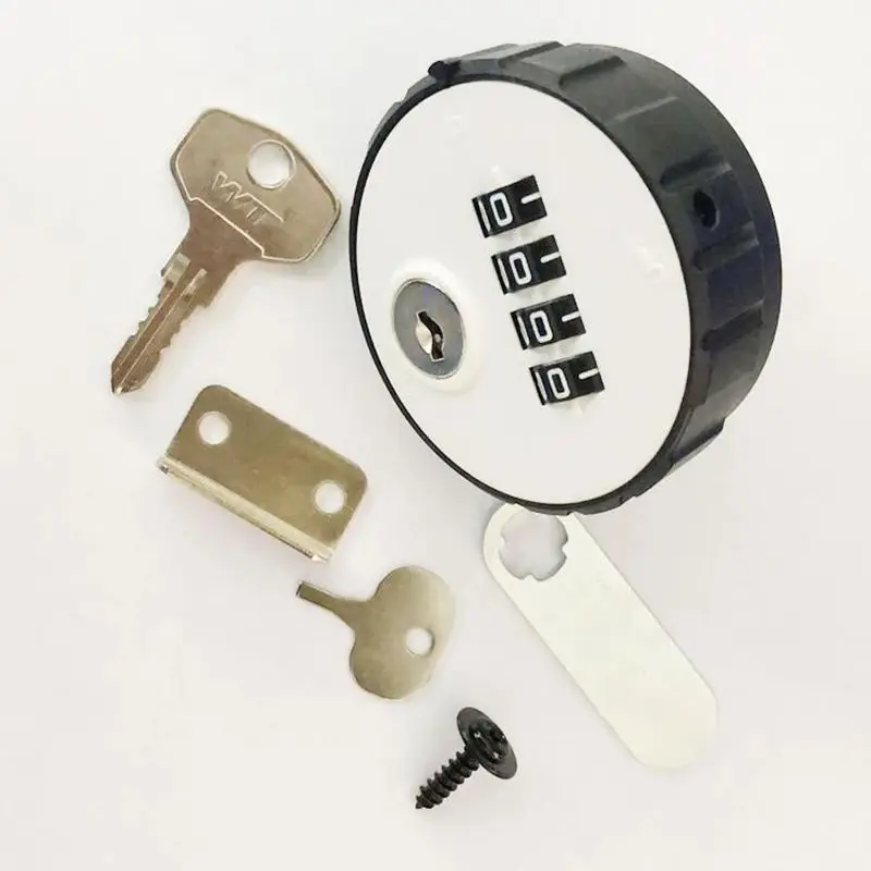 1 Set  Zinc Alloy Mechanical Password Lock With Key, Digital Wheel Code Lock, Office File Cabinet Locker Password Safe Locks